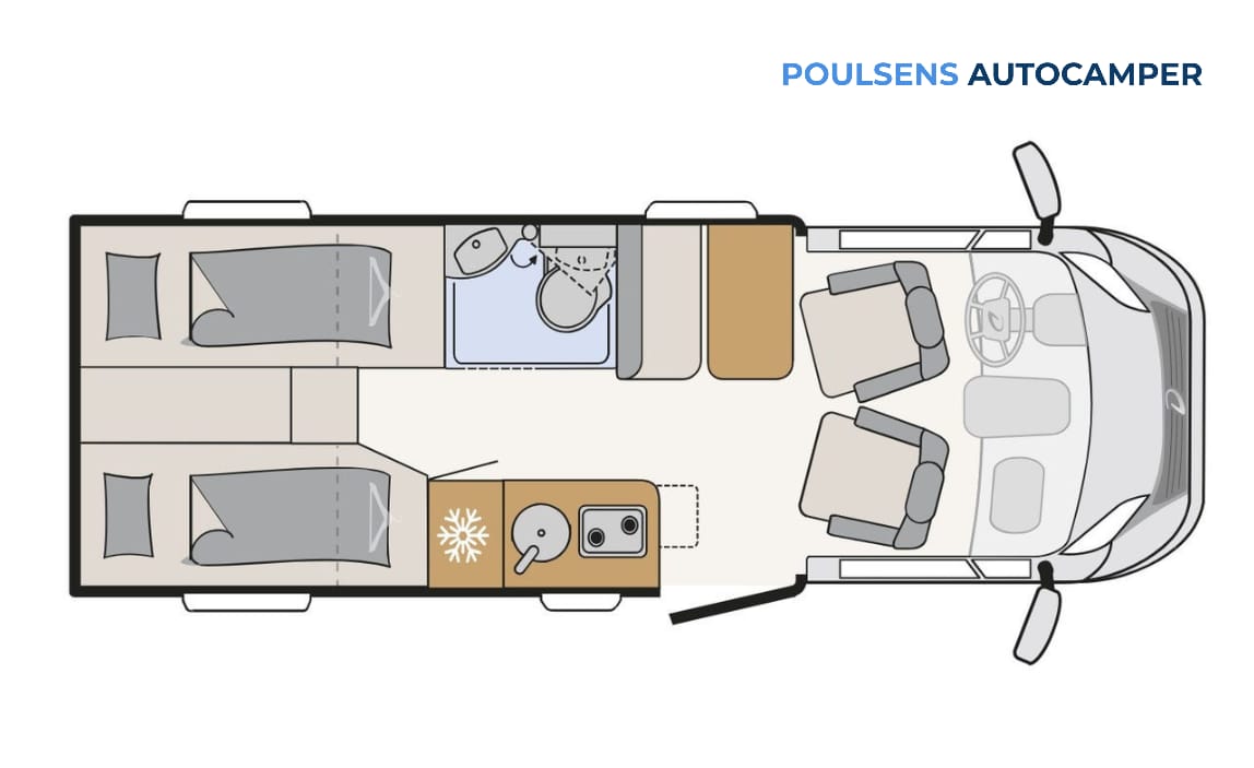 Vue extérieure du camping-car semi-intégré Dethleffs Globebus Camp Active T 4 2026 avec design moderne et jantes alliage