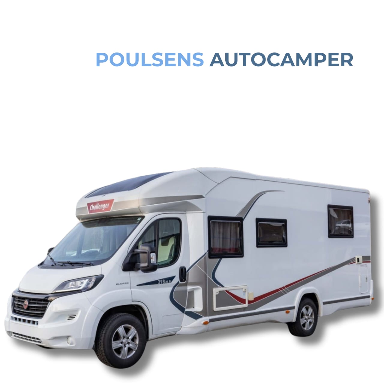 Vue extérieure avant du camping‑car semi‑intégré Challenger 398 XLB 2017 d’occasion
