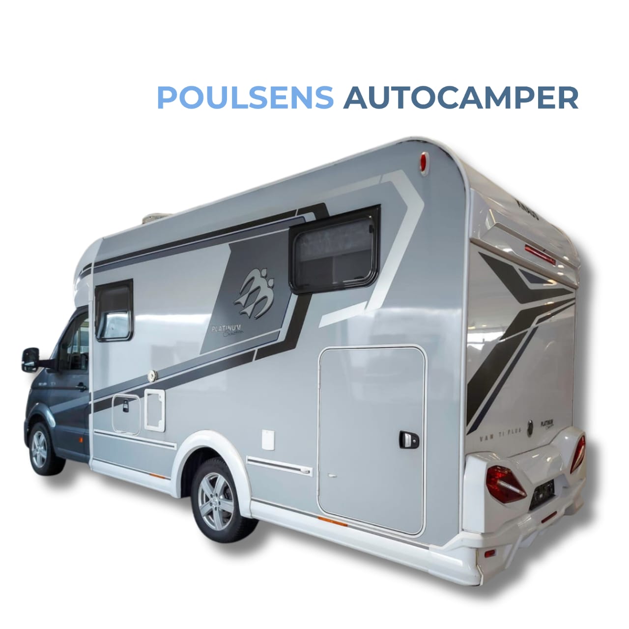 Vue arrière du Knaus Van Ti 650 Platinum Selection 4×4 avec auvent