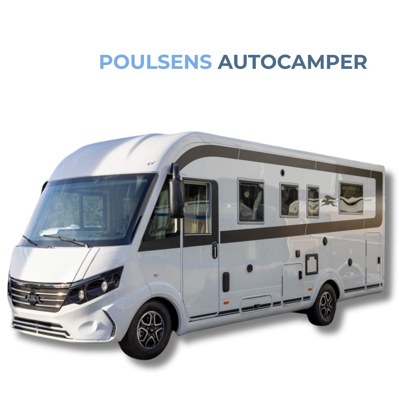 Vue extérieure avant du camping‑car intégral Laika Ecovip H 4112 2023 neuf