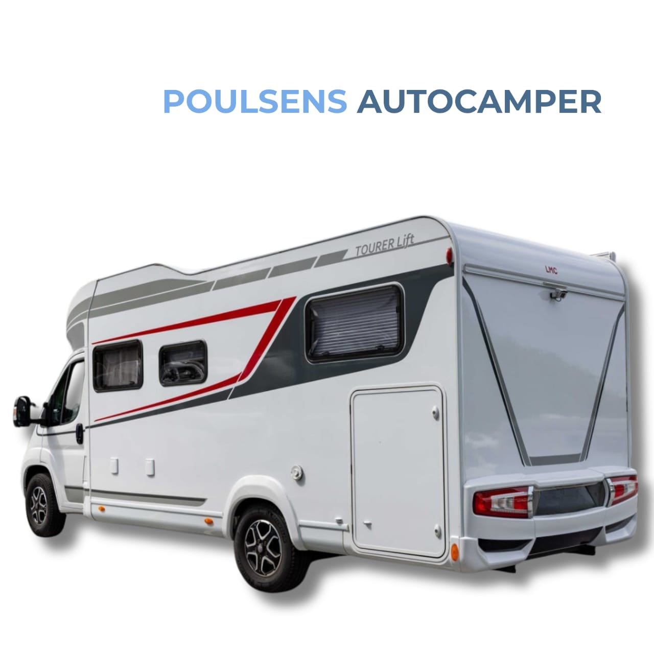 Vue arrière du LMC Tourer Lift H 660 2022 avec auvent