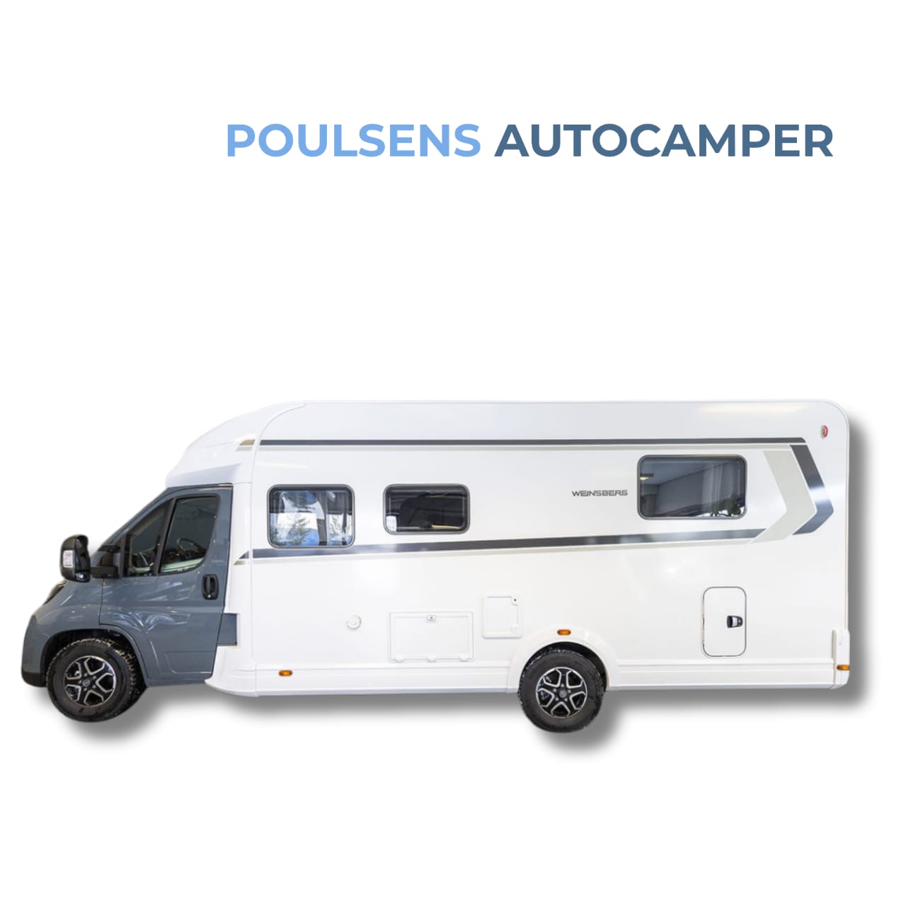 Vue extérieure de côté du camping-car semi-intégré Weinsberg CARASUITE 700 DX 2026 avec design moderne et jantes alliage

 