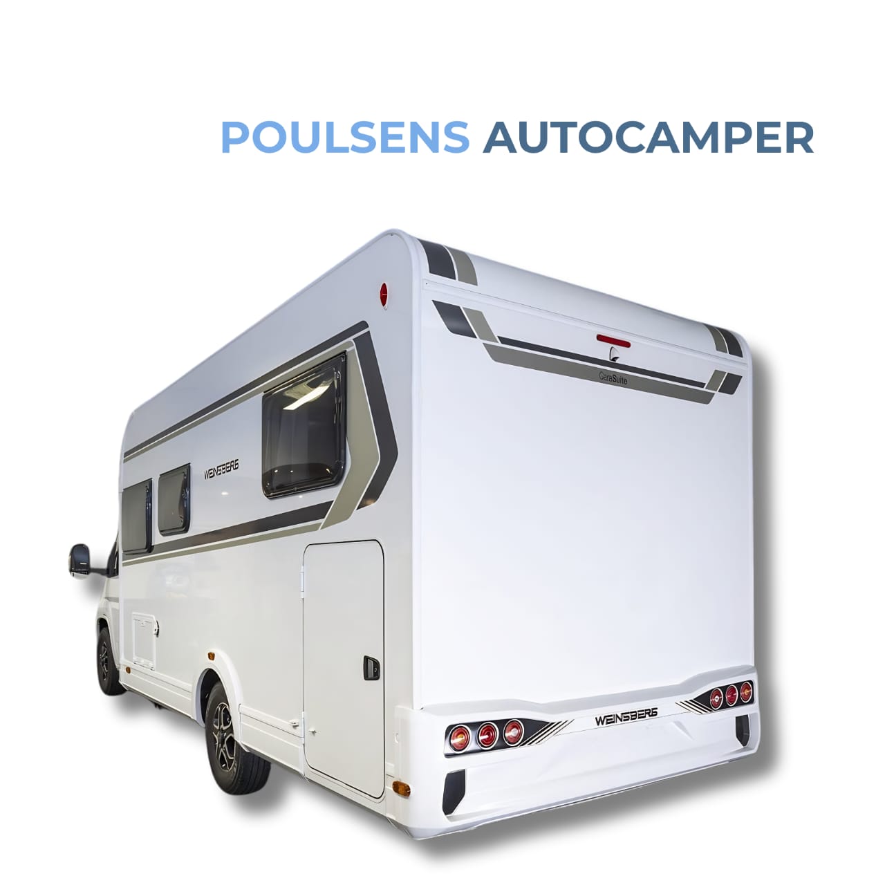 Vue arrière du camping-car semi-intégré Weinsberg CARASUITE 700 ME 2023 sur base Fiat Ducato